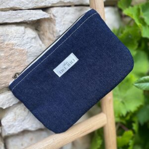 Pochette plate (S) - Jean foncé