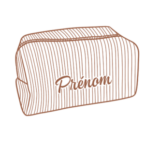 Trousse de toilette personnalisable - Velours côtelé