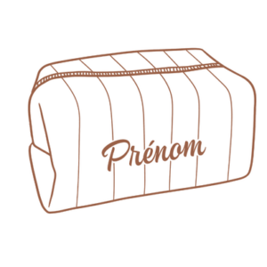 Trousse de toilette personnalisable - Matelassée