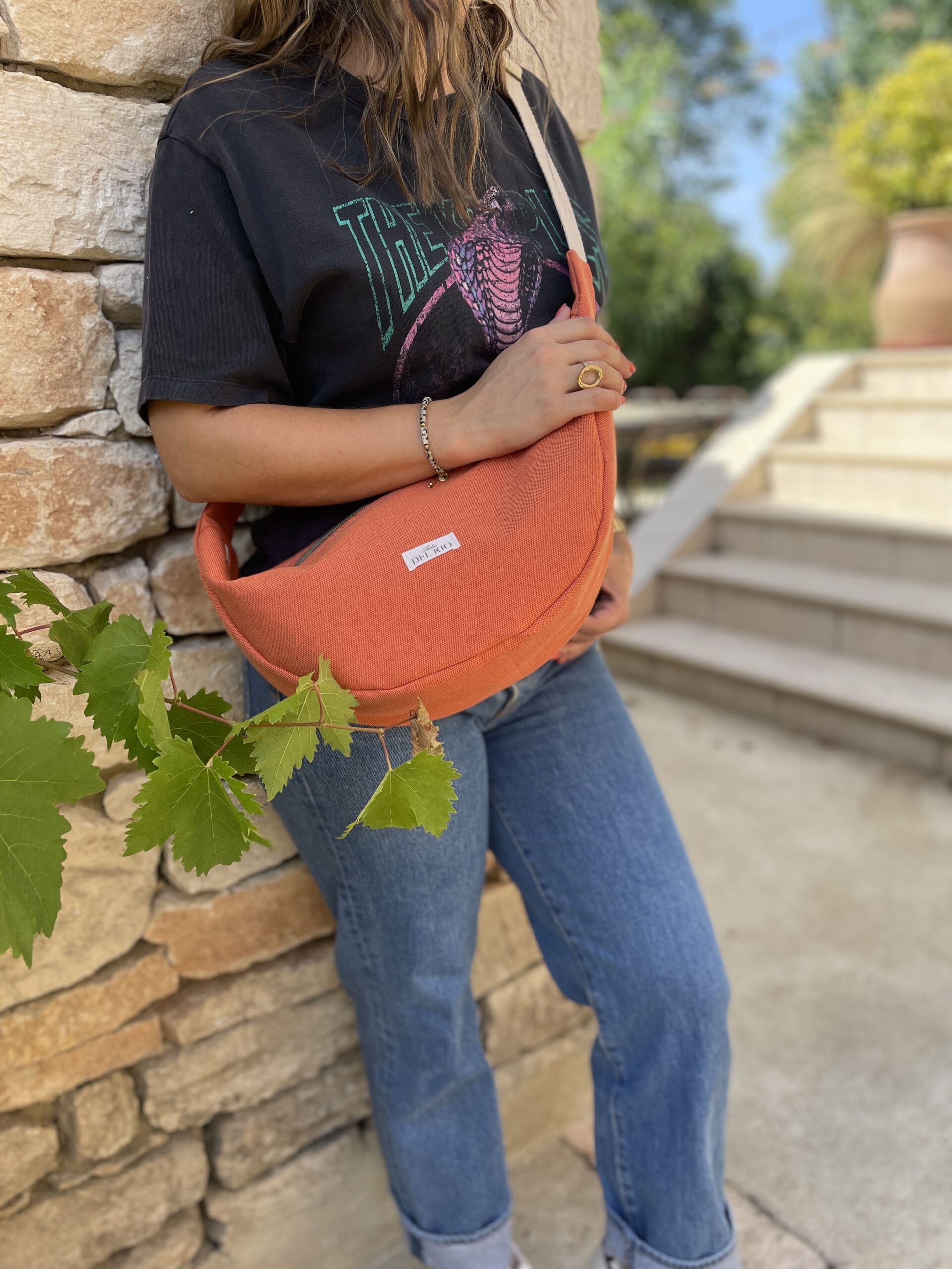 Gros sac banane uni - Orange