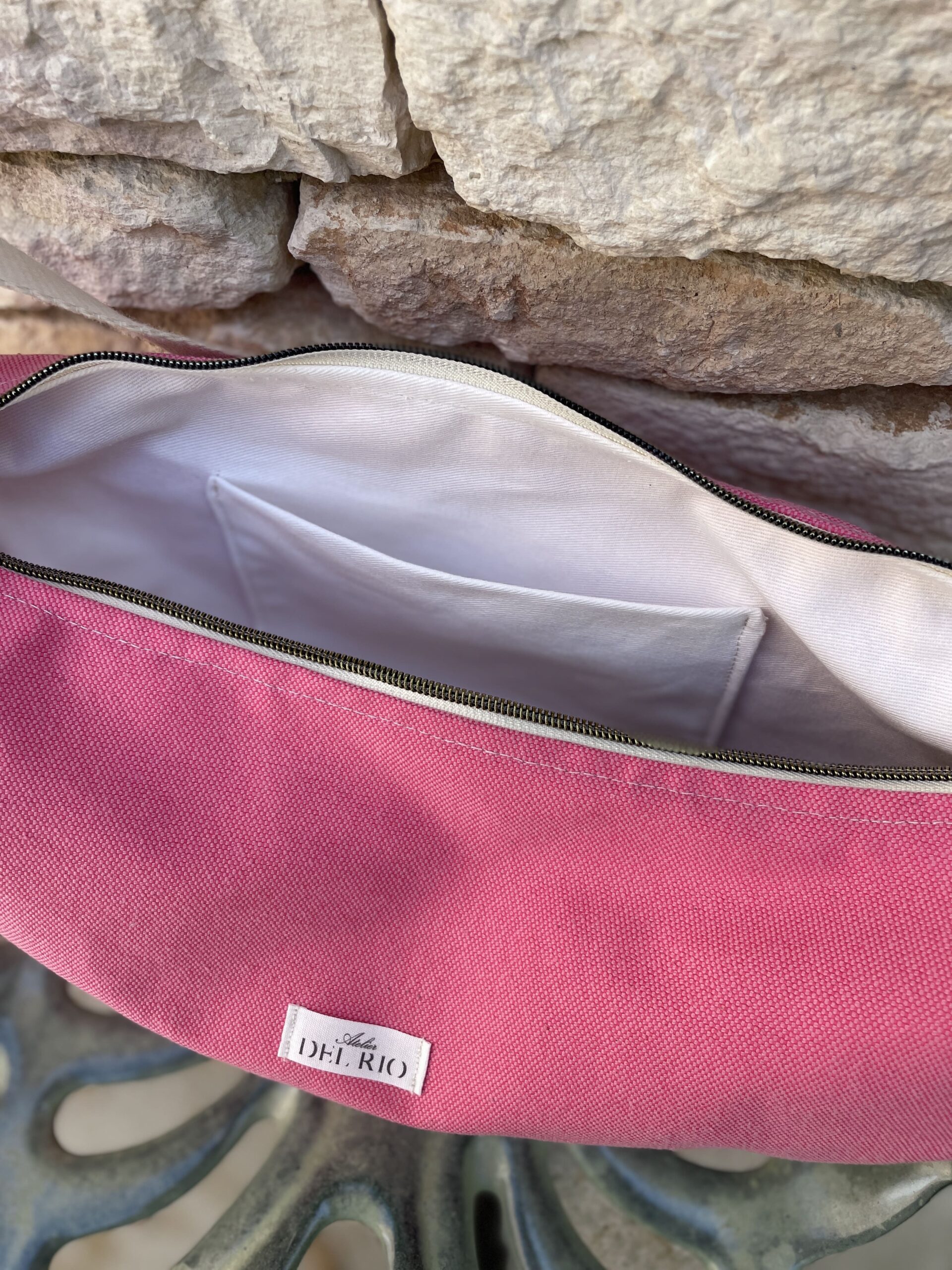 Gros sac banane uni - Rose – Image 4