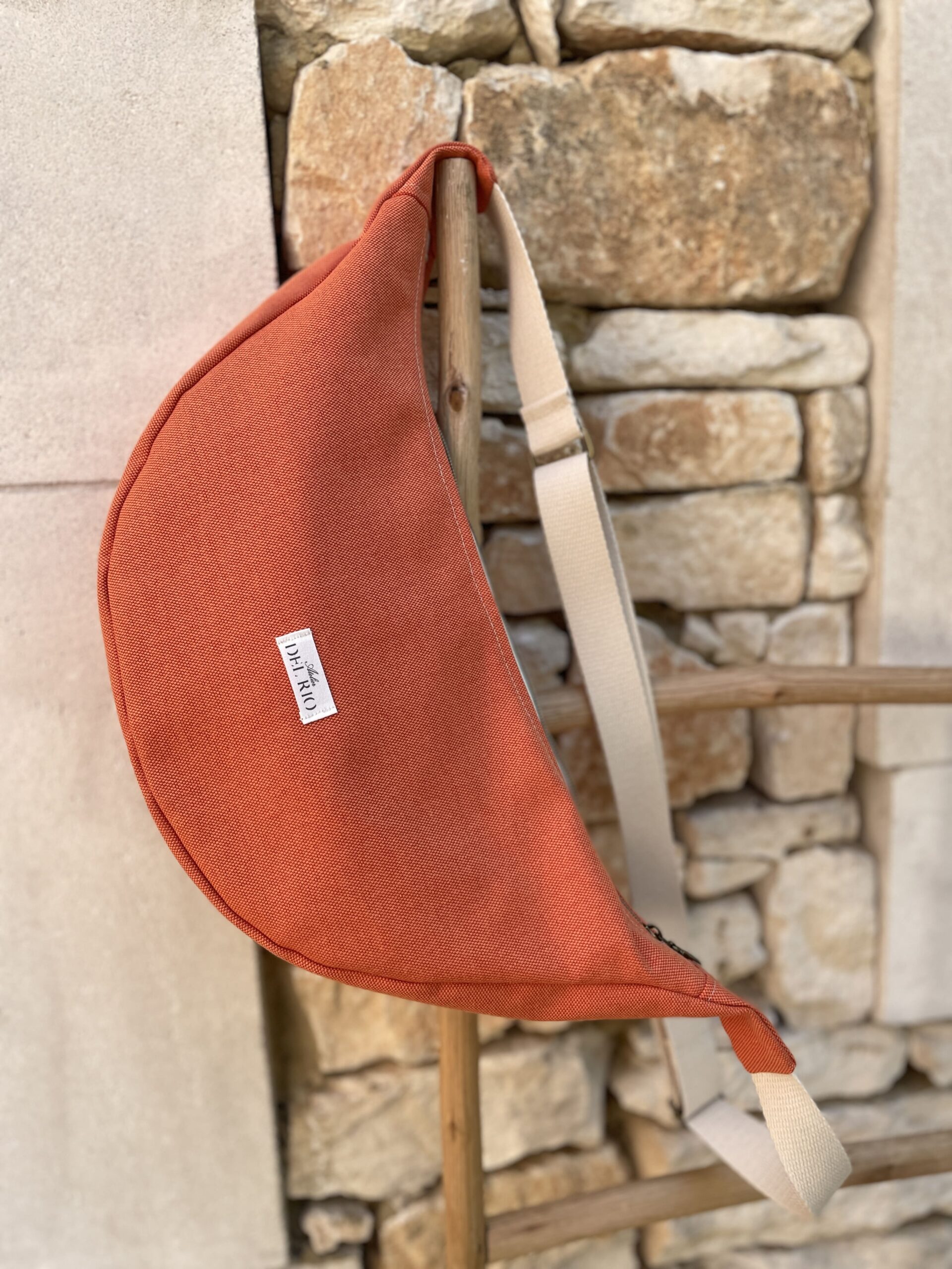 Gros sac banane uni - Orange – Image 2