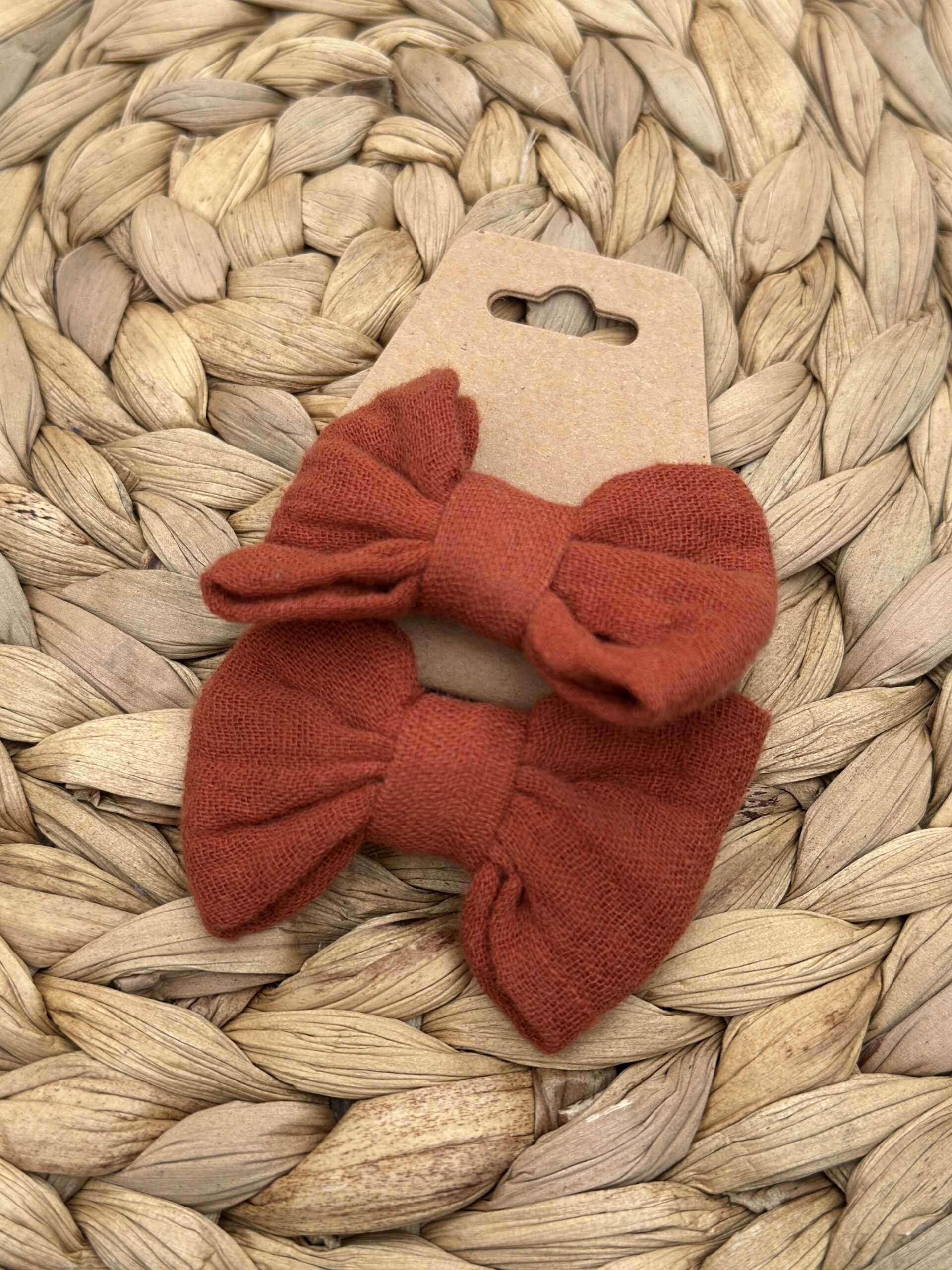 Chouchou enfant (lot de 2) - Rouille
