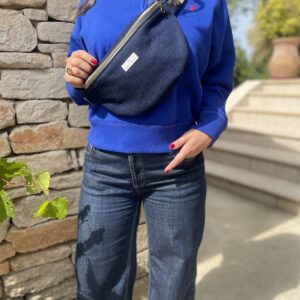 Sac banane uni - Jean foncé