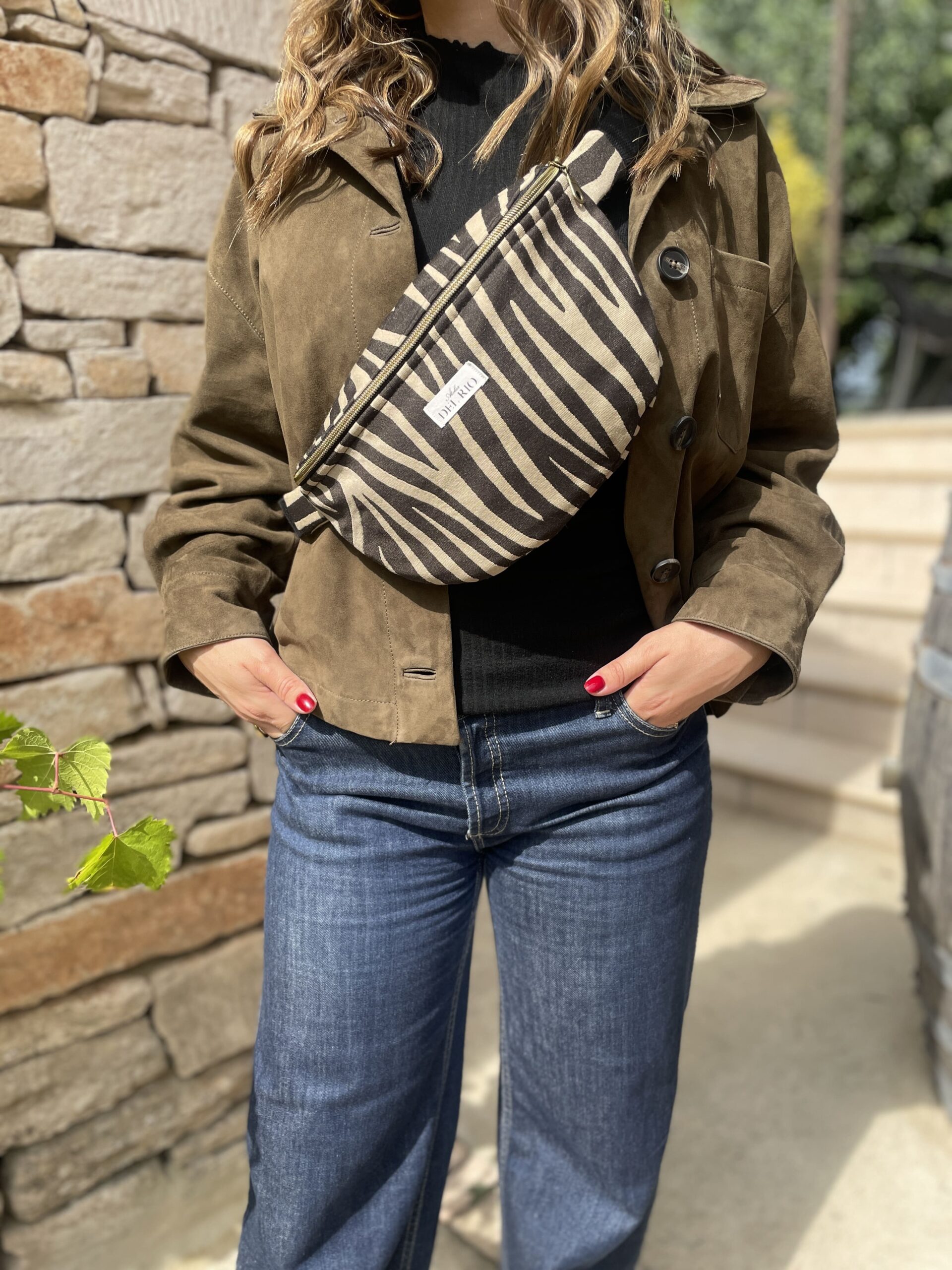 Sac banane imprimé - Zébré