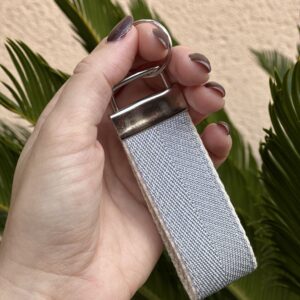 Porte-clés - Métallisé gris clair