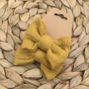Chouchou enfant (lot de 2) - Jaune moutarde