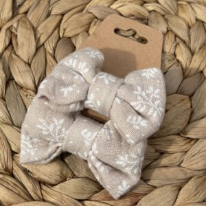 Chouchou enfant (lot de 2) - Imprimés feuillage beige