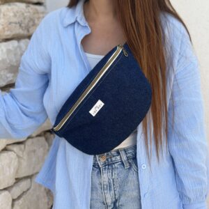 Sac banane uni - Jean foncé