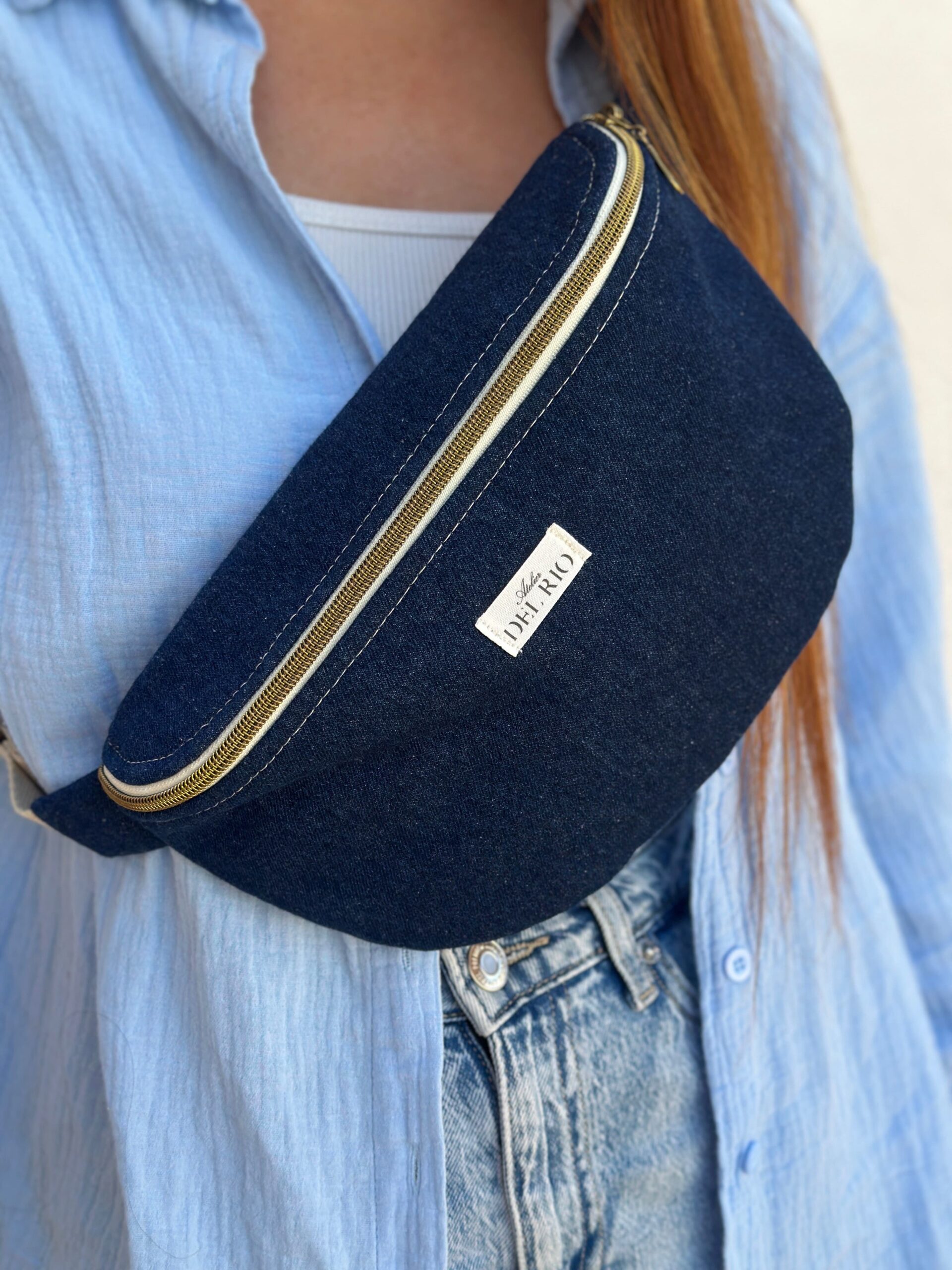 Sac banane uni - Jean foncé – Image 2