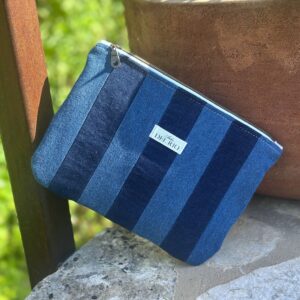 Pochette plate (M) patchwork - Jean clair & Jean foncé