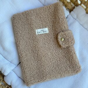 Protège carnet de santé - Bouclette beige